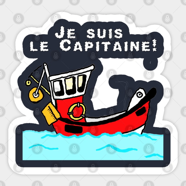 je suis le capitaine Sticker by ChezALi